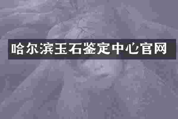 哈尔滨玉石鉴定中心官网