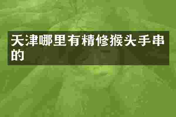天津哪里有精修猴头手串的