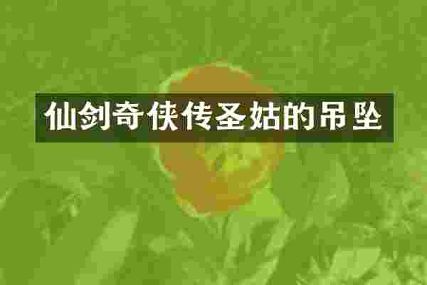 仙剑奇侠传圣姑的吊坠