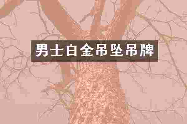 男士白金吊坠吊牌