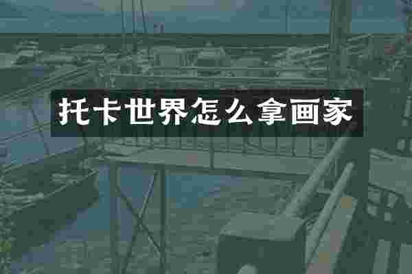 托卡世界怎么拿画家