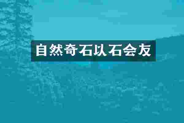自然奇石以石会友