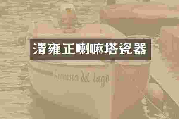 清雍正喇嘛塔瓷器