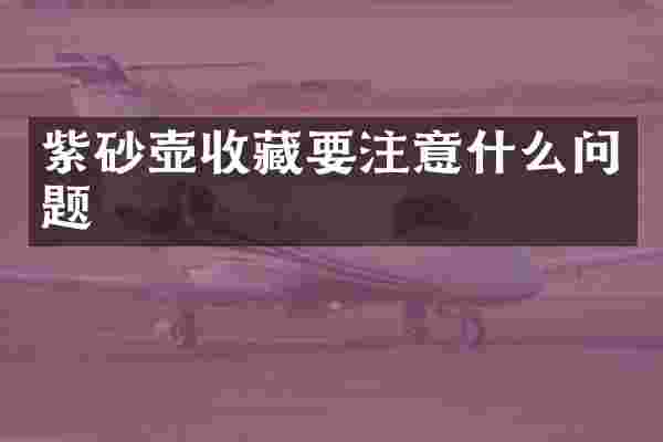 紫砂壶收藏要注意什么问题