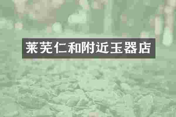 莱芜仁和附近玉器店