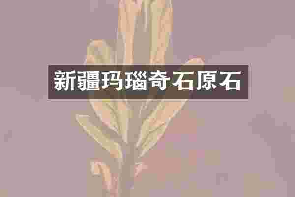 新疆玛瑙奇石原石