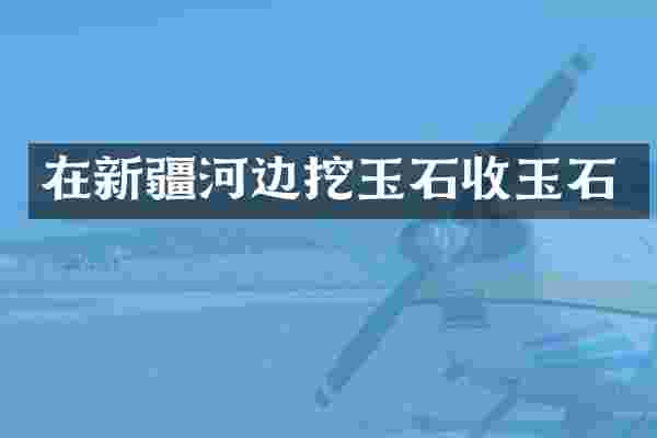在新疆河边挖玉石收玉石