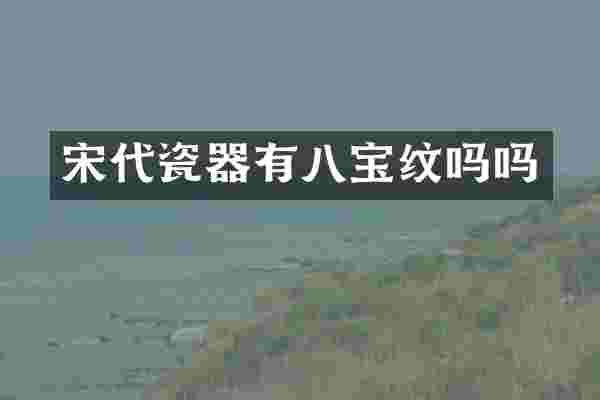 宋代瓷器有八宝纹吗吗