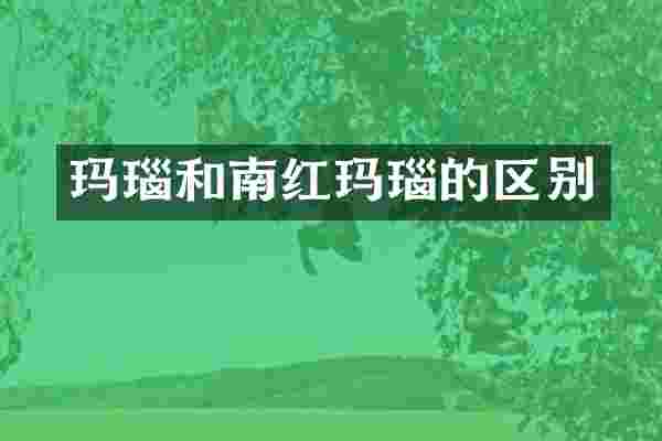 玛瑙和南红玛瑙的区别