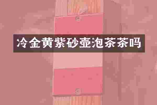 冷金黄紫砂壶泡茶茶吗