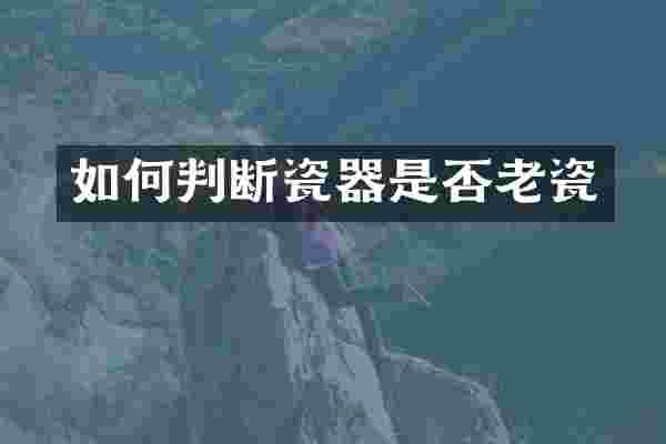 如何判断瓷器是否老瓷