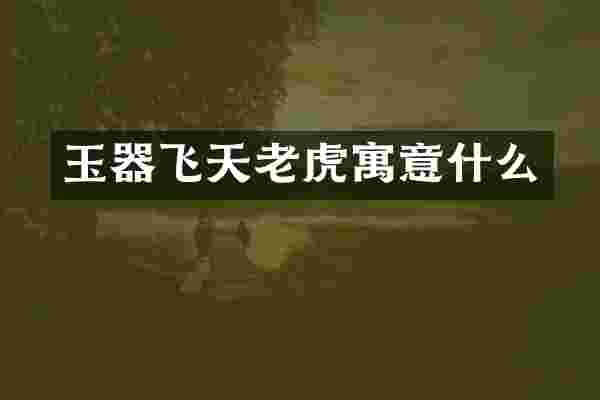 玉器飞天老虎寓意什么