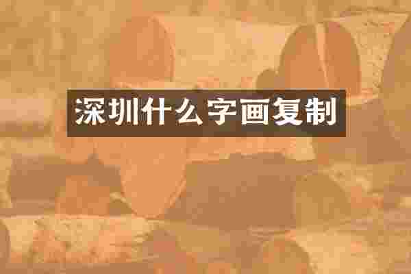 深圳什么字画复制
