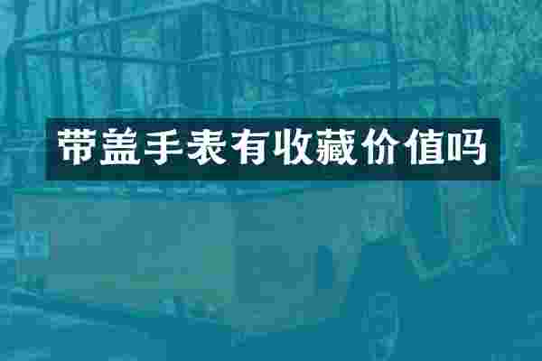 带盖手表有收藏价值吗