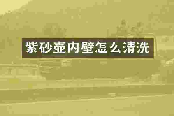 紫砂壶内壁怎么清洗