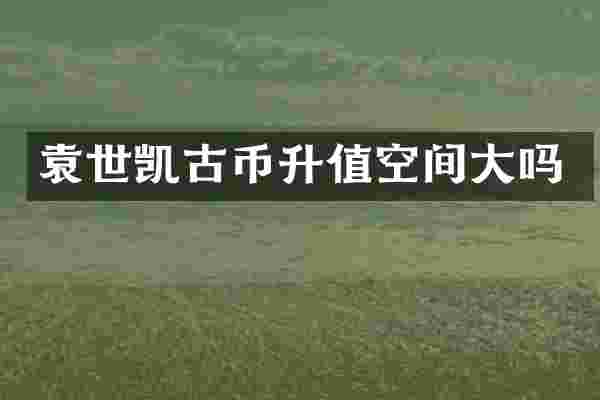 袁世凯古币升值空间大吗