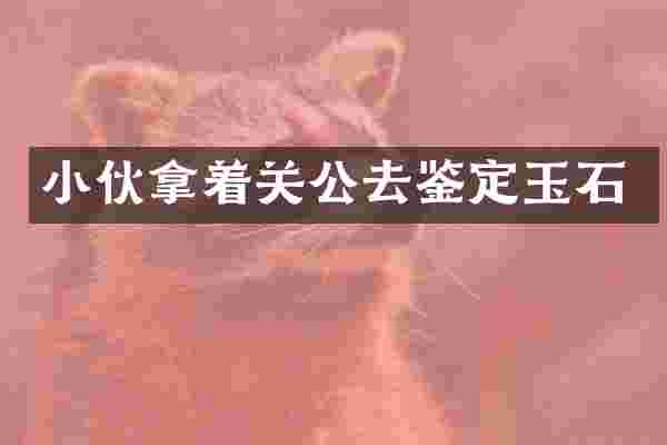 小伙拿着关公去鉴定玉石