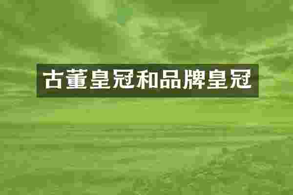 古董皇冠和品牌皇冠