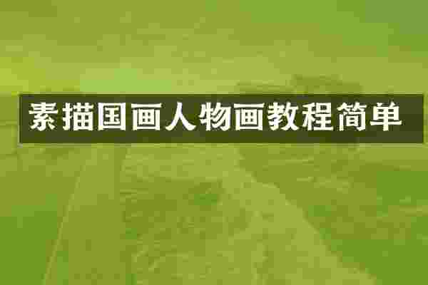 素描国画人物画教程简单