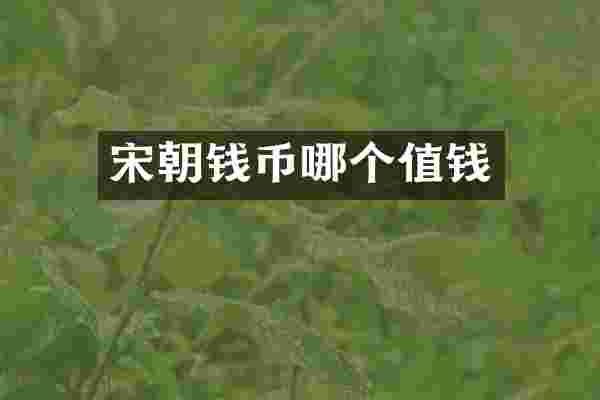 宋朝钱币哪个值钱