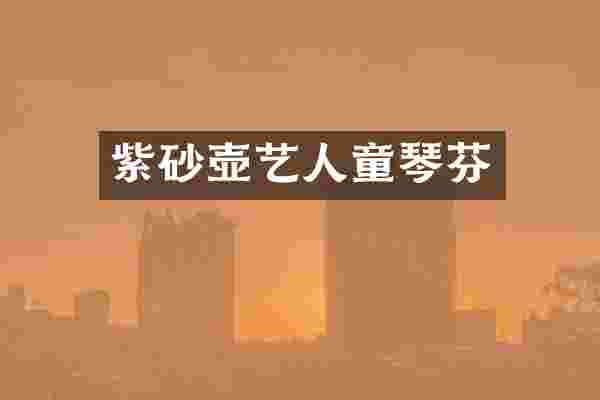 紫砂壶艺人童琴芬