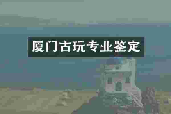 厦门古玩专业鉴定