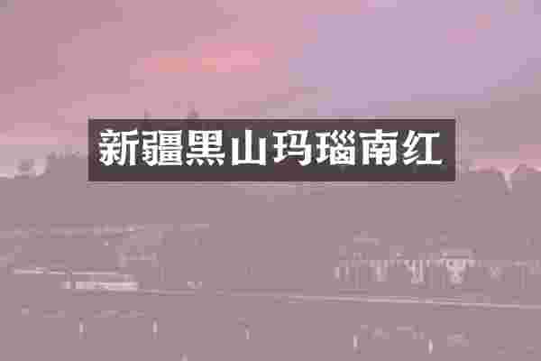 新疆黑山玛瑙南红
