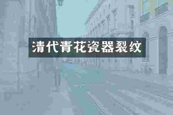 清代青花瓷器裂纹
