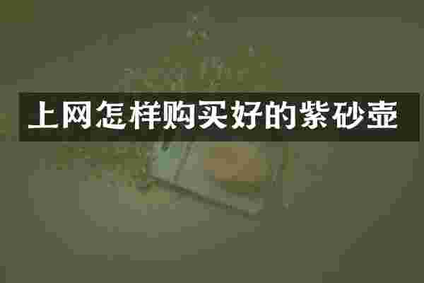 上网怎样购买好的紫砂壶