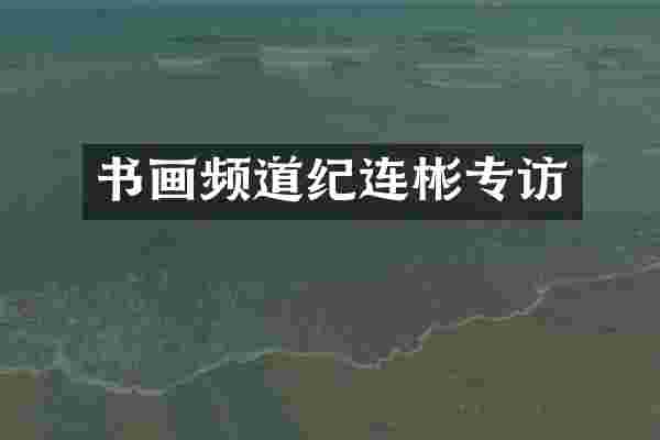 书画频道纪连彬专访