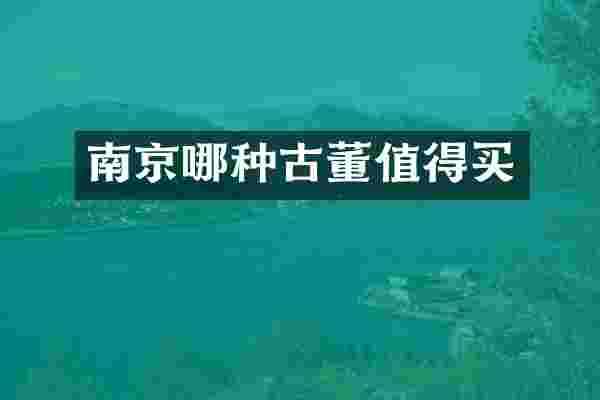 南京哪种古董值得买