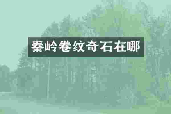 秦岭卷纹奇石在哪