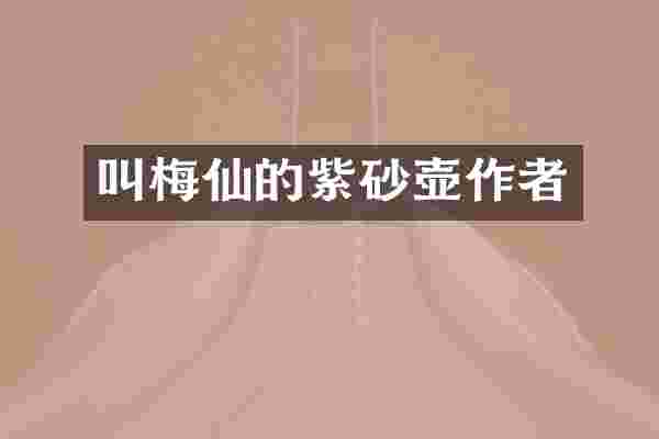 叫梅仙的紫砂壶作者