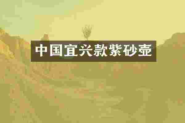 中国宜兴款紫砂壶