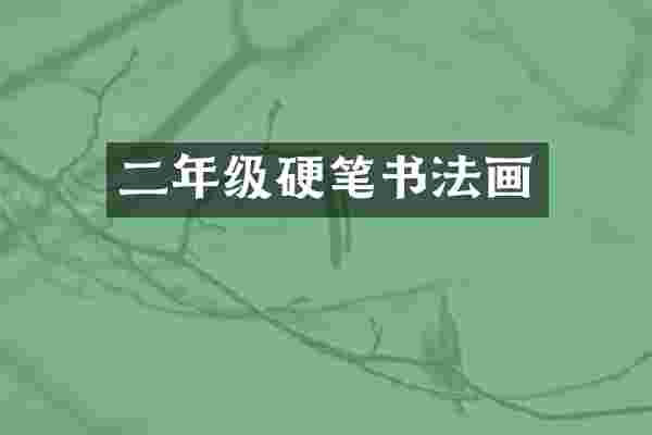 二年级硬笔书法画