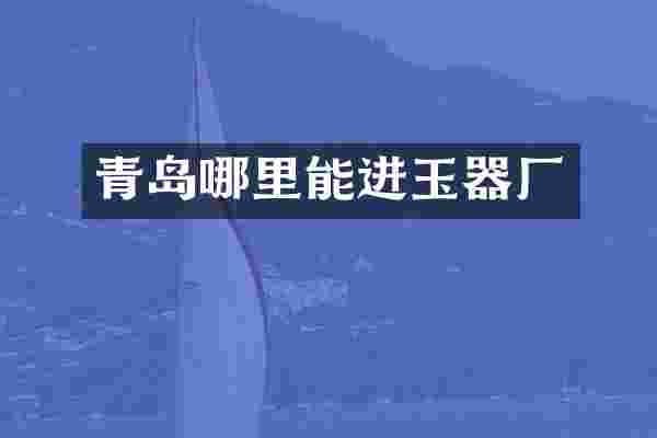 青岛哪里能进玉器厂