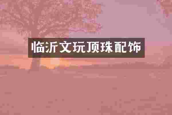 临沂文玩顶珠配饰