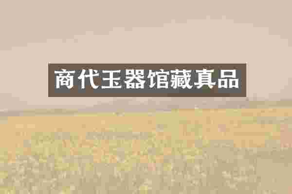 商代玉器馆藏真品