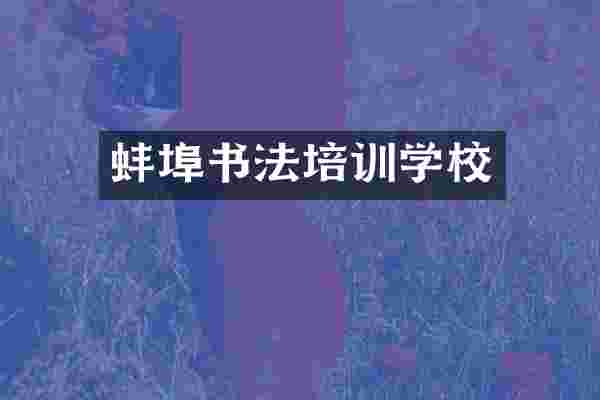 蚌埠书法培训学校