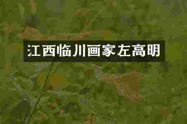 江西临川画家左高明