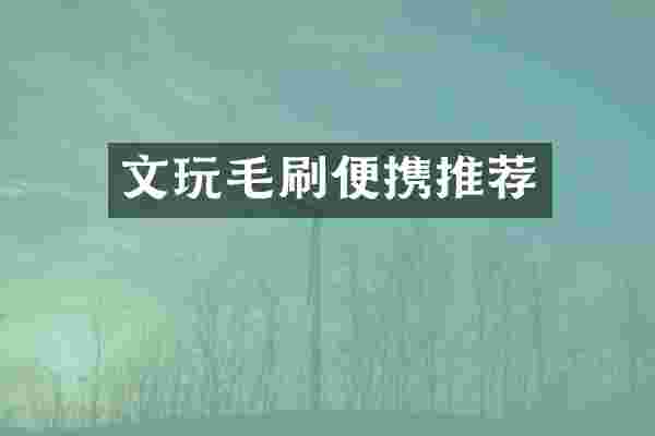 文玩毛刷便携推荐
