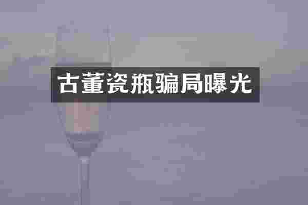 古董瓷瓶骗局曝光