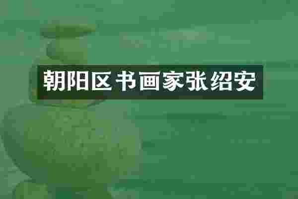 朝阳区书画家张绍安