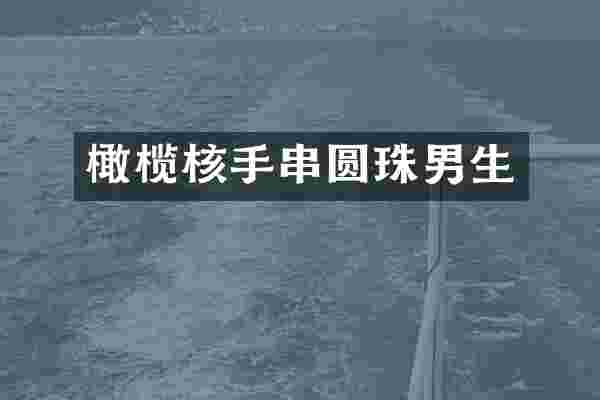 橄榄核手串圆珠男生