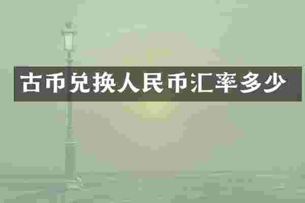 古币兑换汇率多少