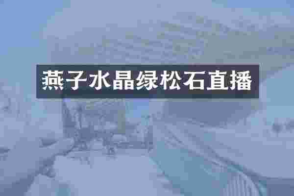 燕子水晶绿松石直播