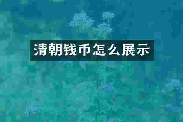 清朝钱币怎么展示