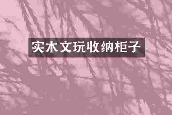 实木文玩收纳柜子