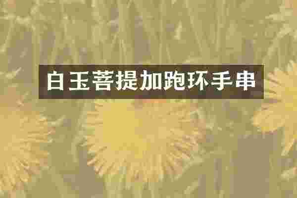 白玉菩提加跑环手串