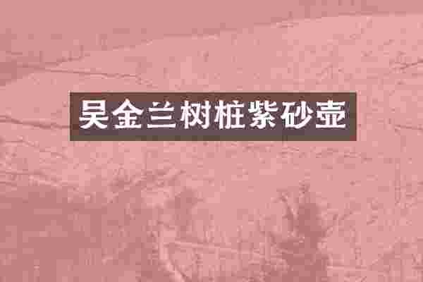 吴金兰树桩紫砂壶